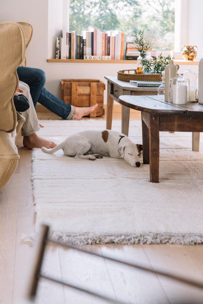 WOOL AREA RUG STEPPE WHITE - Image 3