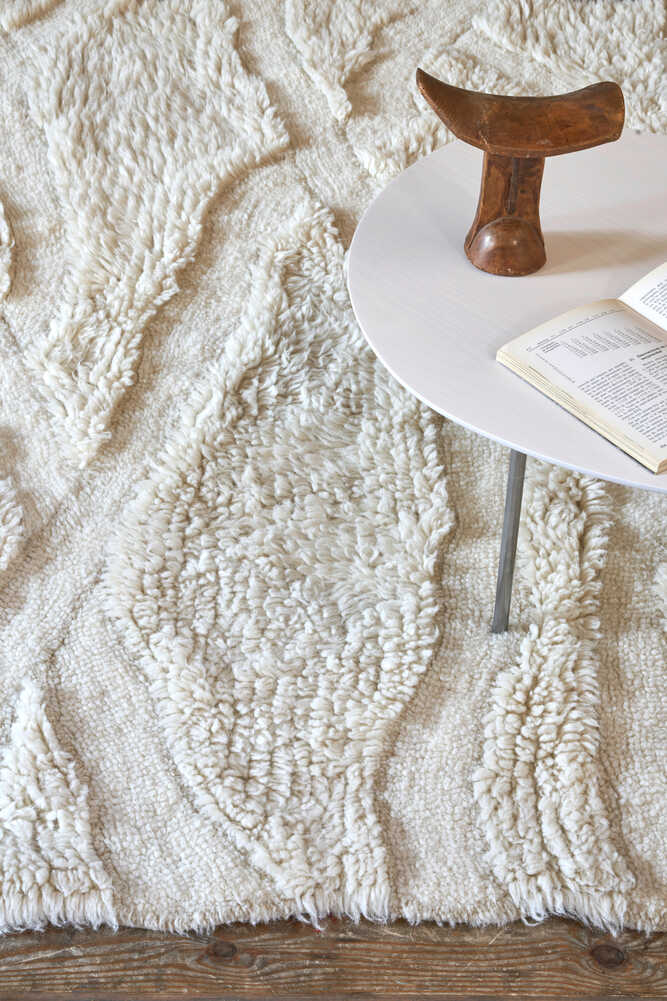WOOL RUNNER RUG ENKANG IVORY - Image 4