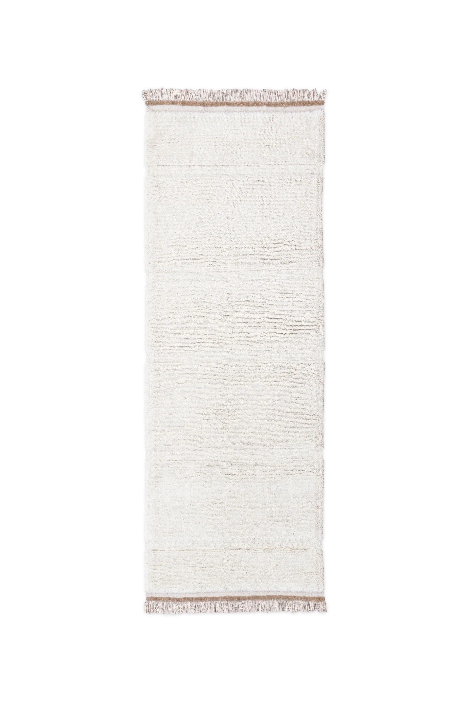 WOOL RUNNER RUG STEPPE - SHEEP WHITE