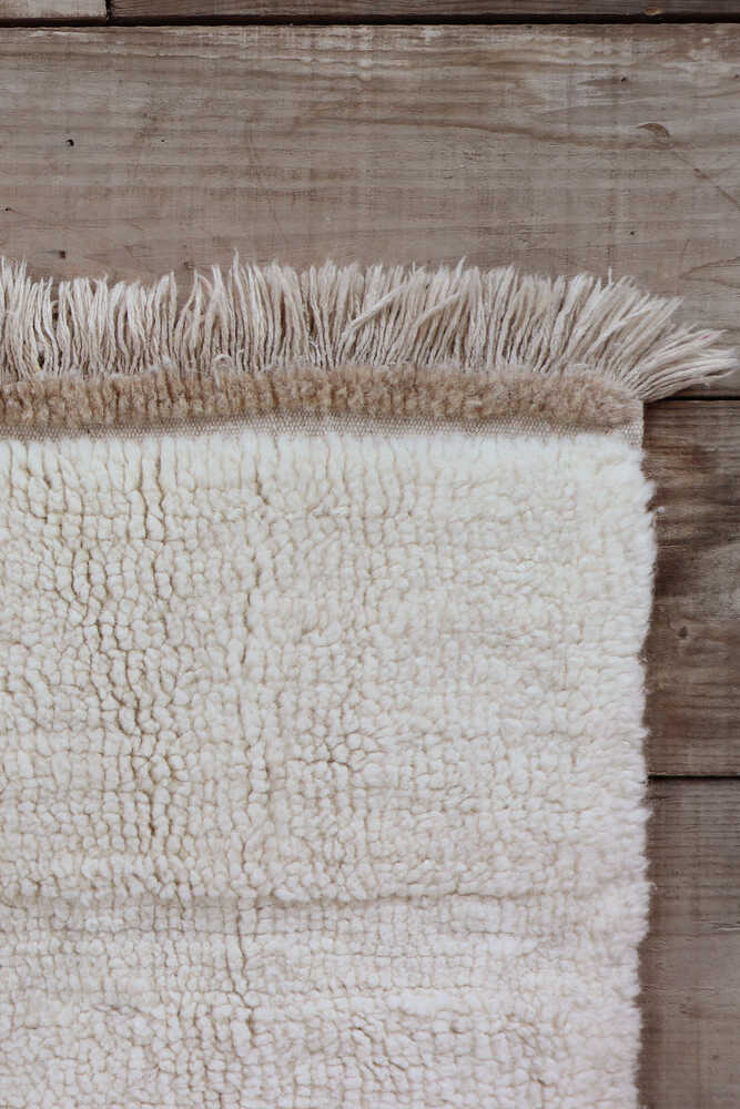 WOOL RUNNER RUG STEPPE - SHEEP WHITE - Image 3