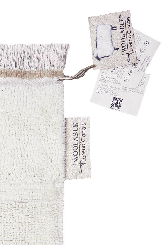 WOOL RUNNER RUG STEPPE - SHEEP WHITE - Image 4